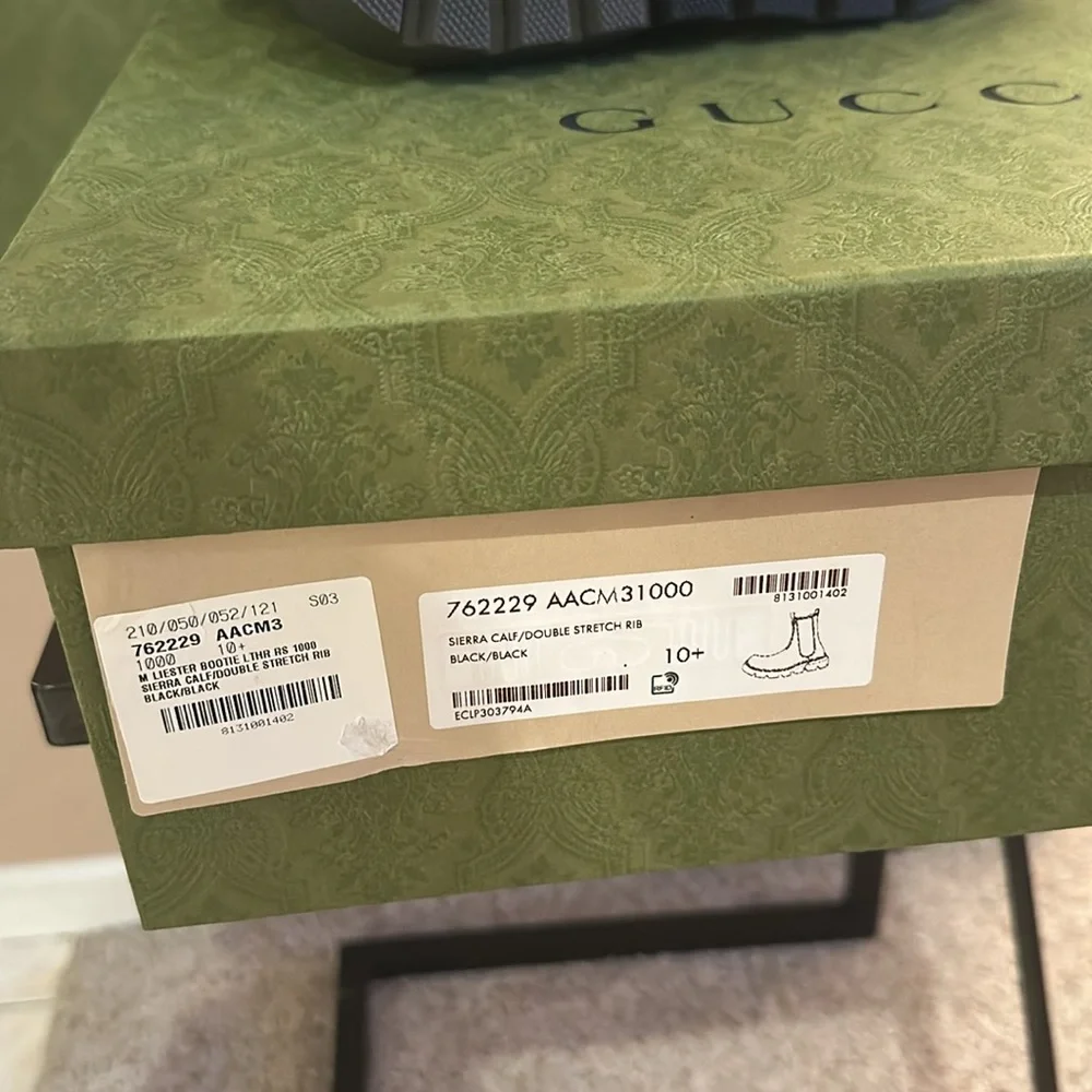 Gucci Men Leather Boots